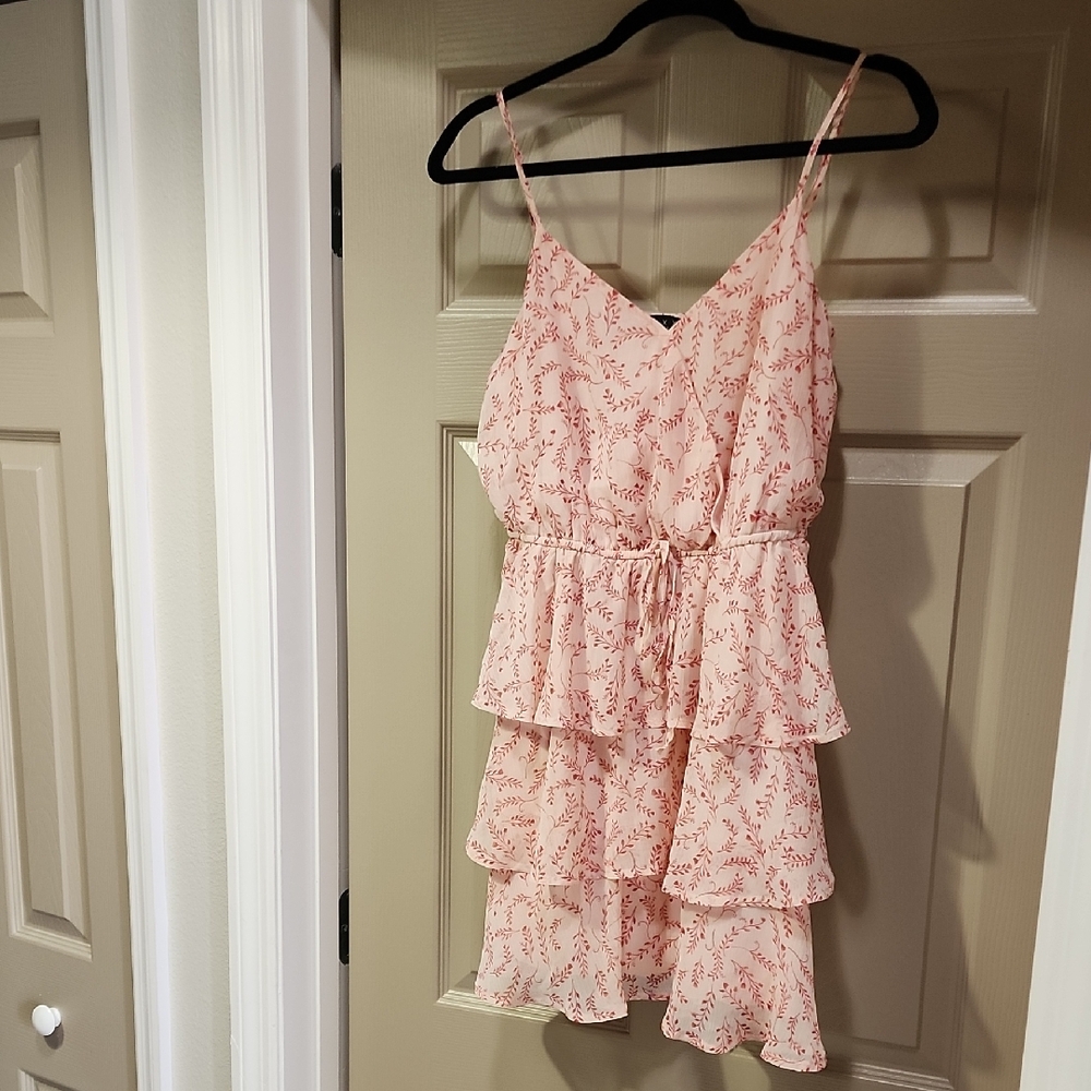 Trixxi Blush and Pink Floral Dress